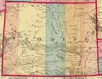 Localização de Território de Wyoming