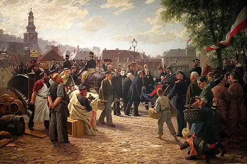 A Chegada do Rei Guilherme I em Saarbrücken (1877)