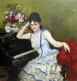Portrait of S.I. Menter, óleo sobre tela, 1887