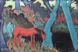 Cavalo cigano na água negra, 1928, Germanisches Nationalmuseum