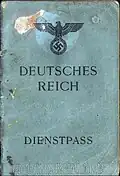 Passaporte diplomático emitido em 1944