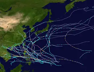 imagem ilustrativa de artigo Temporada de tufões no Pacífico de 1952