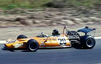 Peter Gethin pilotando a McLaren M19A no Grande Prêmio da Alemanha de 1971.