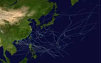 imagem ilustrativa de artigo Temporada de tufões no Pacífico de 1974