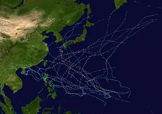 imagem ilustrativa de artigo Temporada de tufões no Pacífico de 1976
