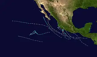 imagem ilustrativa de artigo Temporada de furacões no Pacífico de 1996
