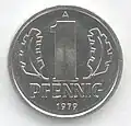 Moeda de 1 Pfennig
