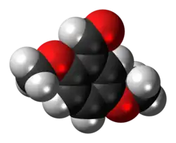 2,5-Dimethoxybenzaldehyde molecule