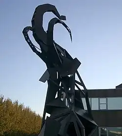 Mammoth Sculpture Outside Erasmus Darwin building