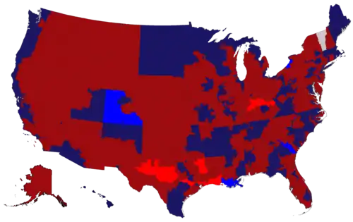 Mapa eleitoral nos Estados Unidos em 2004