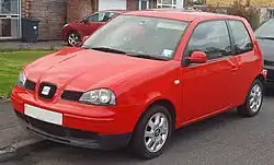 Dianteira do SEAT Arosa (reestilização)
