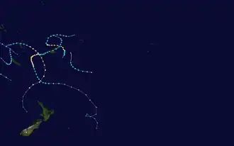 imagem ilustrativa de artigo Temporada de ciclones no Pacífico Sul de 2007-2008