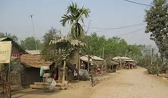 Uma "rua" de Sauraha