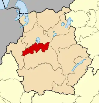 Localização na região