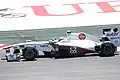 Sergio Perez pilotando a Sauber C30 no Grande Prêmio da Espanha de 2011.