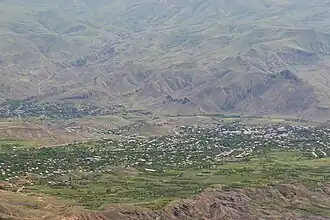 Vista área de Xatim, capital do município