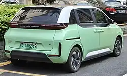 Visão traseira do BYD D1