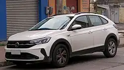 Visão frontal do Volkswagen Nivus