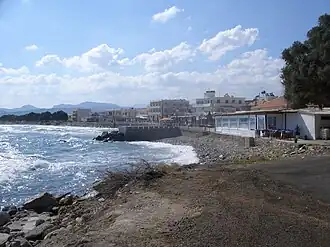 Vista da beira-mar de Císsamos