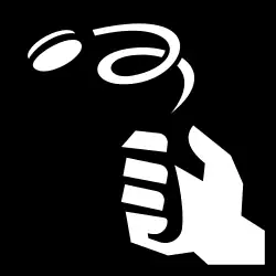 Imagem em preto e branco apresentando um desenho sobre o lançamento de uma moeda. Observar o resultado do lançamento de uma moeda e atribuir "cara" ou "coroa" a dois grupos distintos é uma das formas de construir uma atribuição aleatória para uma amostra.