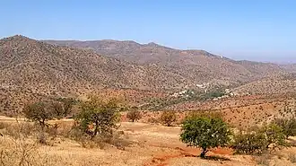 Paisagem do Alto-Atlas a sul de Aït Baha