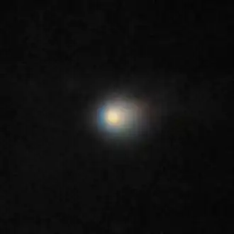 Foto composta em cores visível e infravermelho próximo pelo telescópio Gemini North