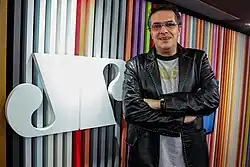 Foto tirada nos estúdios da rádio em São Paulo