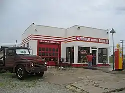 Posto de gasolina em Galena, no Kansas, com o Truck Hook