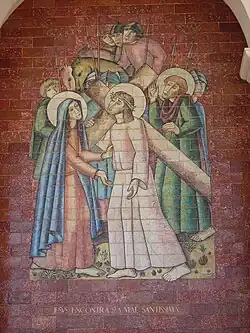 Via Sacra IV Jesus encontra a Sua Mãe