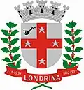 Armas do município de Londrina, Brasil (Cruz firmada de vermelho)
