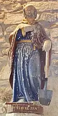 Capela de São Friacre Plouider :Estátua de São Fiacre.