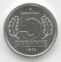 Moeda de 5 Pfennig