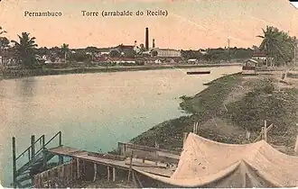 Fábrica situada no bairro Torre, antigo engenho da Torre.