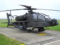 Um helicóptero AH-64 Apache holandês.