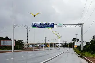 Trecho da Rodovia Manoel Urbano que antecede a Ponte Rio Negro, sentido Manaus.