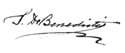 Assinatura de Savino De Benedictis