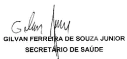 Assinatura de Gilvan Ferreira