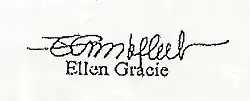 Assinatura de Ellen Gracie