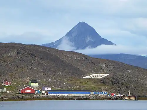Montanha perto de Itilleq