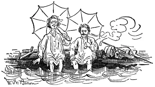 Harris e Twain (?) por Walter Francis Brown (Um Êxtase Profundo e Tranquilo, p. 129)