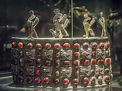 A coroa de um rei nubiano