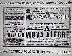 Fonte: Teatro Apolo/Cinema Palace, 1909,P.6