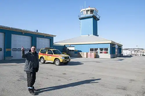 O aeroporto de Aasiaat