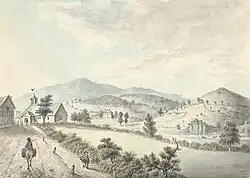 Igreja d'Abernavas e country house, 1795.