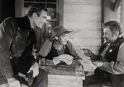 Randolph Scott, Richard Hale e Edgar Buchanan