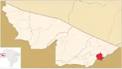 Localização de Capixaba no Acre