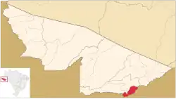 Localização de Epitaciolândia no Acre