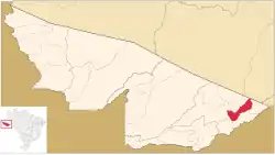 Localização de Senador Guiomard no Acre