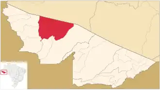 Localização de Tarauacá no Acre