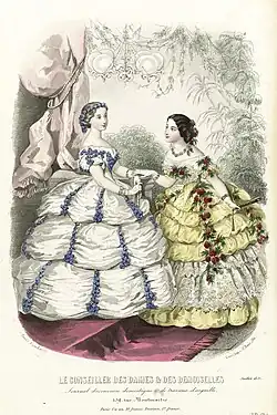 Gravura publicada em Le Conseiller des dames et des demoiselles (1857).